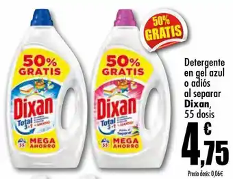 Unide Supermercados Detergente en gel azul o adiós al separar dixan oferta
