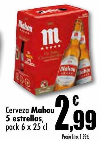 Unide Supermercados Cerveza mahou 5 estrellas oferta