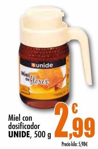 Unide Supermercados Miel con dosificador unide oferta