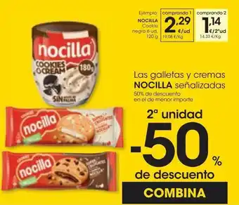 Eroski Nocilla cookie negra 6 uds 120 g oferta