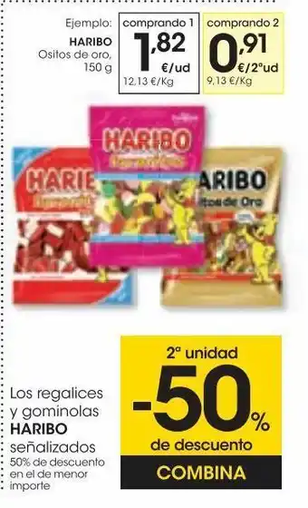 Eroski Haribo ositos de oro 150 g oferta