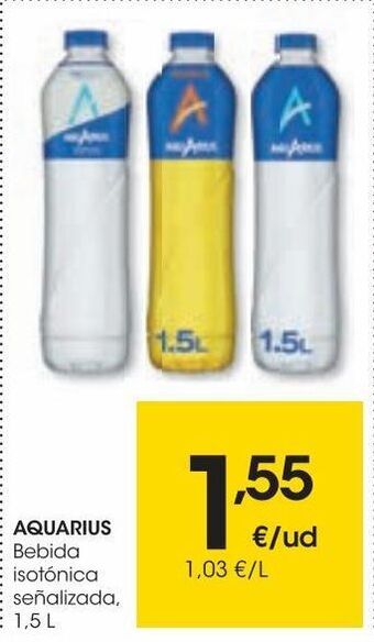 Eroski Aquarius bebida isotónica naranja 1,5 l oferta