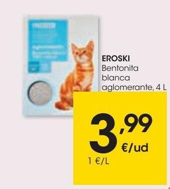 Eroski Eroski bentonita blanca aglomerante 4 l oferta