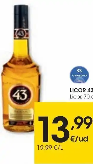 Eroski Licor 43 licor 70 cl oferta