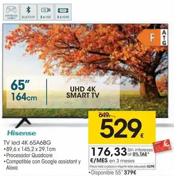 Eroski Lg tv led 4k 65uq91006la oferta