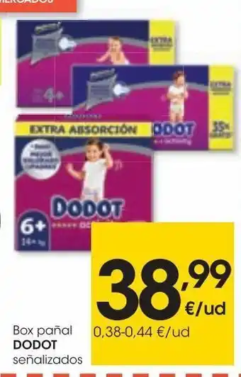 Eroski Dodot box activity extra t5 96 uds oferta