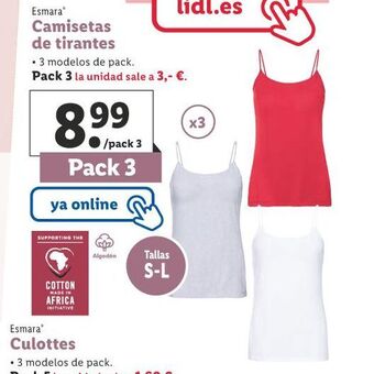 Lidl Camisetas de tirantes oferta