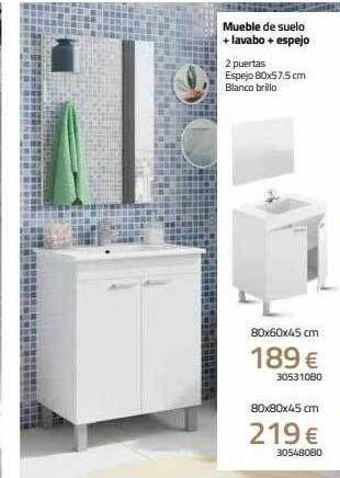 Mi Bricolaje Mueble de suelo + lavabo + espejo oferta