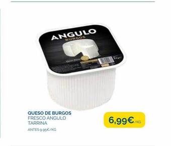 Supermercados La Despensa Queso de burgos fresco angulo tarrina oferta