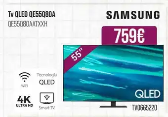 MR Micro Tv qled qe55q80a samsung oferta