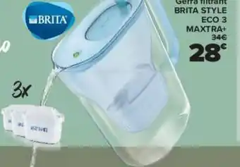 GiFi 3x brita wene gerra filtrant brita style eco 3 maxtra+ 34€ 28° oferta