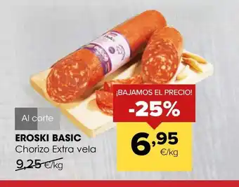 Autoservicios Familia Chorizo extra eroski oferta