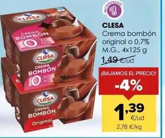 Autoservicios Familia Yogur de chocolate clesa oferta