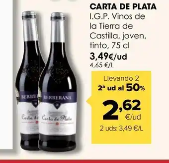 Autoservicios Familia Vino tinto carta de plata oferta