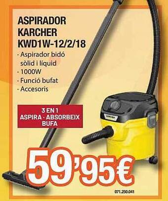 Expert Aspirador karcher kwd1w-12 2 18 oferta