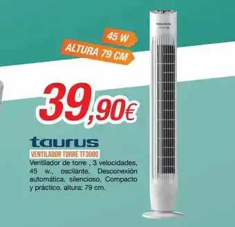 Expert Taurus ventilador torre tf3000 oferta