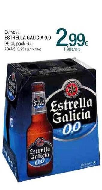 Condis Cervesa estrella galicia 0.0 pack 6 oferta