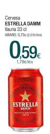 Condis Cervesa estrella damm llauna oferta