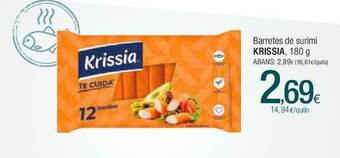 Condis Barretes de surimi krissia oferta