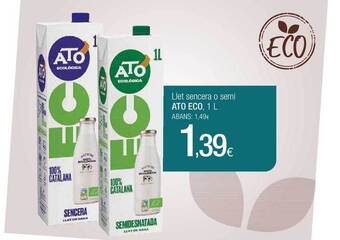 Condis Llet sencera o semi ato eco oferta