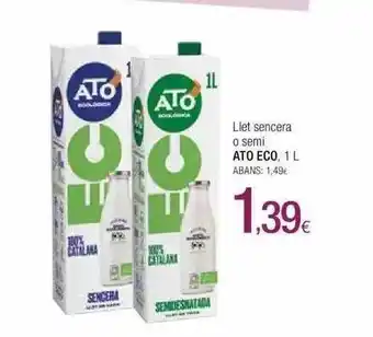 Condis Llet sencera o semi ato eco oferta