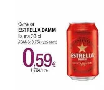 Condis Cervesa estrella damm llauna oferta