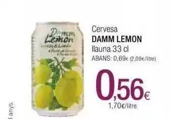 Condis Cervesa damm lemon llauna oferta