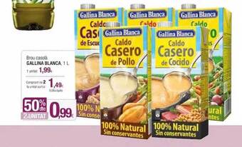 Condis 50% dte 2a unitat brou casolà gallina blanca oferta