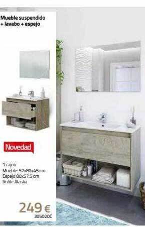 Mi Bricolaje Mueble suspendido + lavabo + espejo oferta