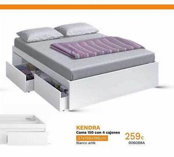 Mi Bricolaje Kendra cama 150 con 4 cajones oferta