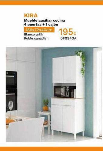 Mi Bricolaje Kira mueble auxiliar cocina 4 puertas + 1 cajón oferta