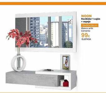 Mi Bricolaje Noon recibidor 1 cajón + espejo oferta