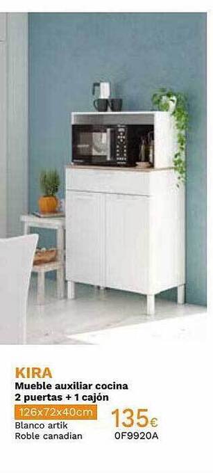 Mi Bricolaje Kira mueble auxiliar cocina 2 puertas + 1 cajón oferta