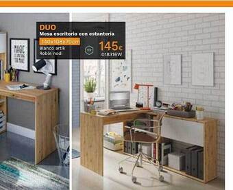 Mi Bricolaje Duo mesa escritorio con estantería oferta