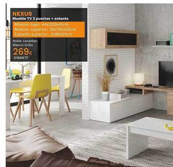 Mi Bricolaje Nexus mueble tv 2 puertas + estante oferta