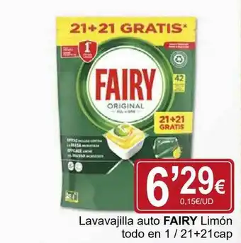 Supermercados Dani Lavavajilla auto fairy limón todo en 1 oferta