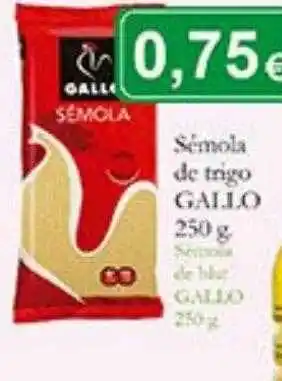 Supermercados Bip Bip Sémola de trigo gallo oferta