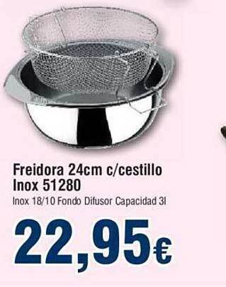 FROIZ Freidora 24cm c- cestillo inox 51280 oferta