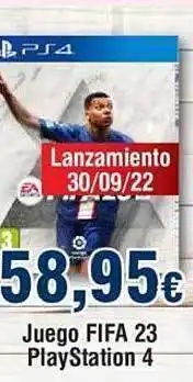 FROIZ Juego fifa 23 playstation 4 oferta