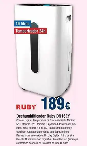 FROIZ Reshumidificador ruby dn16ey oferta