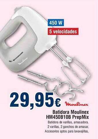 FROIZ Batidora moulinex hm450b10b prepmix oferta