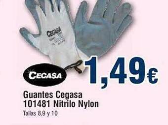 FROIZ Guantes cegasa 101481 nitrilo nylon oferta