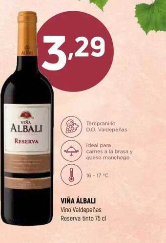 Coviran Viña álbali vino valdepeñas reserva tinto oferta