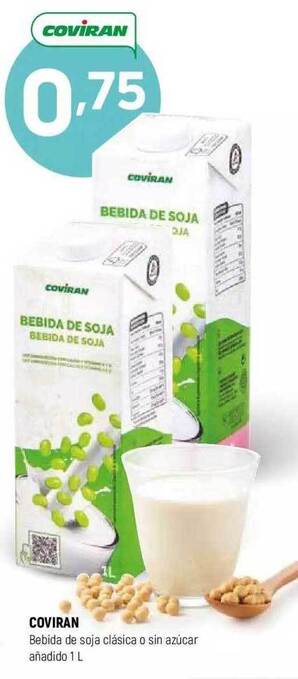 Coviran Coviran bebida de soja clásica o sin azúcar añadido oferta