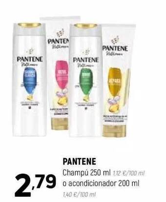 Coviran Pantene champú o acondicionador oferta