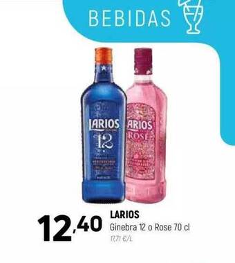 Coviran Larios ginebra 12 o rose oferta