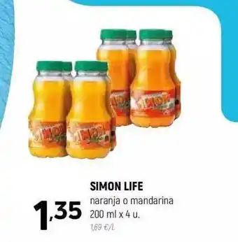 Coviran Simon life naranja o mandarina oferta