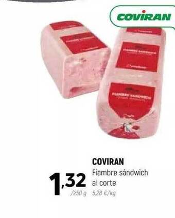 Coviran Coviran fiambre sándwich al corte oferta
