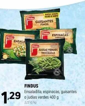 Coviran Findus ensaladilla, espinacas, guisantes o judias verdes oferta