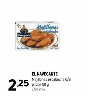 Coviran El navegante mejillones escabeche oferta